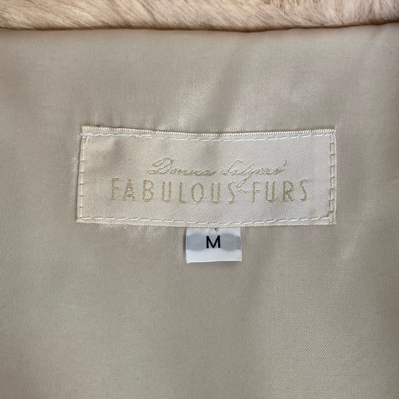 Donna Salyers Fabulous Furs Sheared Mink Faux Fur Cozy Elegant Feminine Jacket M - Picture 6 of 15